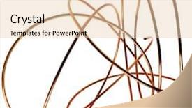  Presentation with copper - Audience pleasing presentation design consisting of copper pipes isolated on white backdrop and a lemonade colored foreground