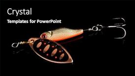  Presentation with copper - Presentation design with copper-red-and-black-spinner background and a black colored foreground