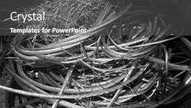  Presentation with copper - Slide set having copper-wire-black-and-white background and a dark gray colored foreground