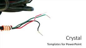  Presentation with copper - Cool new PPT theme with copper wire insulated copper wire backdrop and a white colored foreground