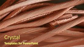  Presentation with copper - Presentation with copper-wire-scrap-old-copper background and a tawny brown colored foreground