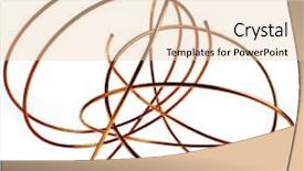  Presentation with copper - PPT theme with coppernetworks - copper pipe wire isolated background and a lemonade colored foreground