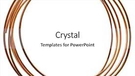  Presentation with pipes - Presentation theme featuring coppernetworks - copper pipes isolated on white background and a white colored foreground