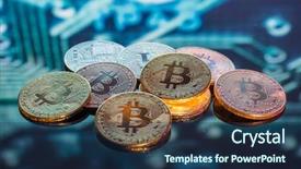  Presentation with copper mining - Slide deck enhanced with coppernetworks - mining bitcoin gold silver background and a navy blue colored foreground