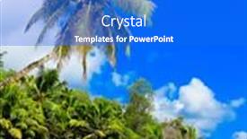  Presentation with woods - PPT theme having copse-of-trees-sky-woods background and a cobalt blue colored foreground