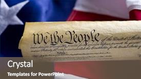  Presentation with united states constitution - Slides enhanced with copy of the united states background and a violet colored foreground