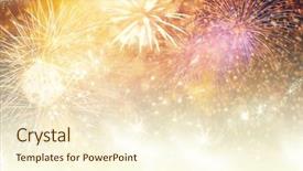 Presentation with new year - PPT theme consisting of copy space - abstract holiday background background and a cream colored foreground