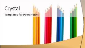  Presentation with set of sauces in white - Presentation design having copy-space back to school background and a pink colored foreground