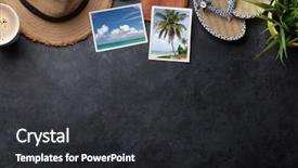  Presentation with passport travel - Theme consisting of copy space flat lay all background and a dark gray colored foreground