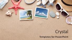  Presentation with space travel - Colorful theme enhanced with copy space flat lay all backdrop and a soft green colored foreground