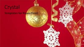  Presentation with christmas lights bulb decoration - Colorful presentation theme enhanced with copy space for your text backdrop and a dark gray colored foreground