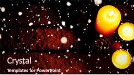  Presentation with copy space leadership - Cool new slides with copy space with christmas candles backdrop and a  colored foreground