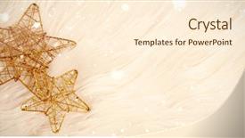  Presentation with space stars - Beautiful PPT layouts featuring copy space with two stars backdrop and a cream colored foreground