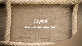  Presentation with ship rope - Theme having ship rope and copy space wooden background background and a coral colored foreground