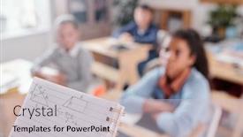  Presentation with geometry - Theme consisting of copybook-with-geometric-shapes background and a lemonade colored foreground