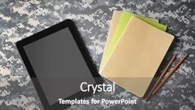  Presentation with abstract military camouflage made - Presentation theme having copybooks on camouflage background military background and a dark gray colored foreground