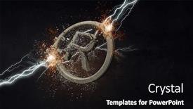  Presentation with symbol - Audience pleasing PPT layouts consisting of copyrighting-concrete-symbol-mixed-media backdrop and a black colored foreground