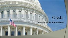  Presentation with united states capitol building - PPT theme enhanced with copyspace - washington dc united states background and a teal colored foreground