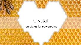  Presentation with shape heart - Slide set consisting of copyspace for text in heart background and a white colored foreground