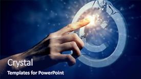  Presentation with medical splint broken bone hand - Beautiful slide set featuring copywriter - close up of human hand backdrop and a navy blue colored foreground