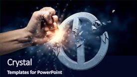  Presentation with human gland - Slide deck consisting of copywriter - close up of human hand background and a navy blue colored foreground