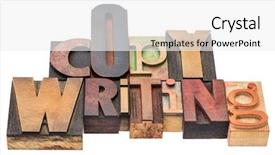  Presentation with blocks - Amazing presentation theme having copywriter - copywriting word - isolated text backdrop and a white colored foreground