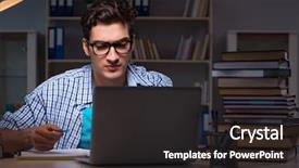  Presentation with late - Cool new PPT theme with copywriter - student preparing for exams late backdrop and a dark gray colored foreground