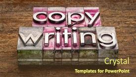  Presentation with public relation - Audience pleasing presentation design consisting of copywriting-text-in-vintage-letterpress backdrop and a tawny brown colored foreground