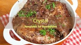  Presentation with chicken - Cool new theme with coq au vin chicken casseroled backdrop and a tawny brown colored foreground