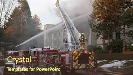  Presentation with firefighter - PPT layouts having coquitlam-bc-canada-february-16 background and a tawny brown colored foreground