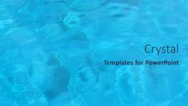  Presentation with coral reef - Colorful presentation design enhanced with coral-reef-in-shallow-water backdrop and a teal colored foreground