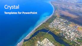  Presentation with paul - Audience pleasing PPT theme consisting of coral reef near saint paul backdrop and a cobalt blue colored foreground