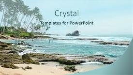  Presentation with coral - Slide set featuring coral-reefs-in-the-ocean background and a cool aqua colored foreground