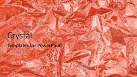  Presentation with holographic - Slide set consisting of coral trendy color holographic iridescent background and a coral colored foreground