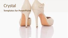  Presentation with women of the bible - Colorful theme enhanced with coral wedding - high heel women shoe isolated backdrop and a  colored foreground