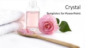  Presentation with pink rose - Audience pleasing PPT theme consisting of coral wedding - pile of pink rose blossoms backdrop and a white colored foreground