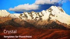  Presentation with america - Audience pleasing PPT theme consisting of cordiliera-blanca-peru-south-america backdrop and a  colored foreground