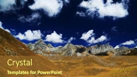  Presentation with america - Cool new theme with cordiliera-huayhuash-peru-south-america backdrop and a tawny brown colored foreground