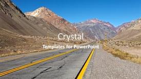  Presentation with chile - Slide set with cordilleras of the andes crossing between argentina and chile background and a coral colored foreground