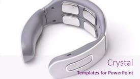  Presentation with cordless - Theme having cordless-electric-pulse-neck-massager background and a sky blue colored foreground