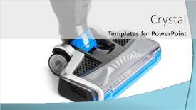  Presentation with cordless - Slide set with cordless-handheld-vacuum-cleaner background and a light gray colored foreground