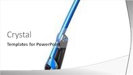  Presentation with cordless - PPT layouts enhanced with cordless-vacuum-cleaner-in-hand background and a white colored foreground