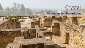  Presentation with cordoba - Presentation theme consisting of cordoba-spain-august-12-2021 background and a sky blue colored foreground