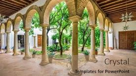  Presentation with cordoba - PPT layouts with cordoba-spain-november-11-2014 background and a coral colored foreground