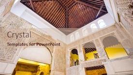  Presentation with cordoba - Slide deck having cordoba-spain-october-9-2014 background and a coral colored foreground