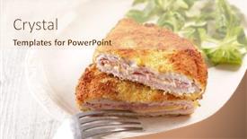  Presentation with chicken - Amazing presentation having cordon-bleu-chicken-fillet backdrop and a lemonade colored foreground