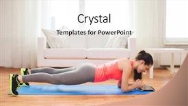  Presentation with diet low carb concept healthy - Audience pleasing presentation theme consisting of core - fitness home and diet concept backdrop and a white colored foreground