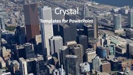  Presentation with toronto - Colorful slides enhanced with core bank - towers of the financial district backdrop and a gray colored foreground