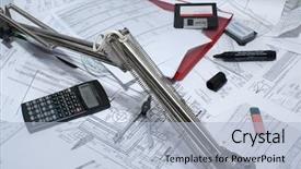  Presentation with centrifugal rotating equipment - Slide set having core measures - draught and equipment for drawing background and a light blue colored foreground