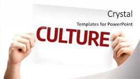  Presentation with culture - Presentation theme with core values - culture card isolated on white background and a white colored foreground